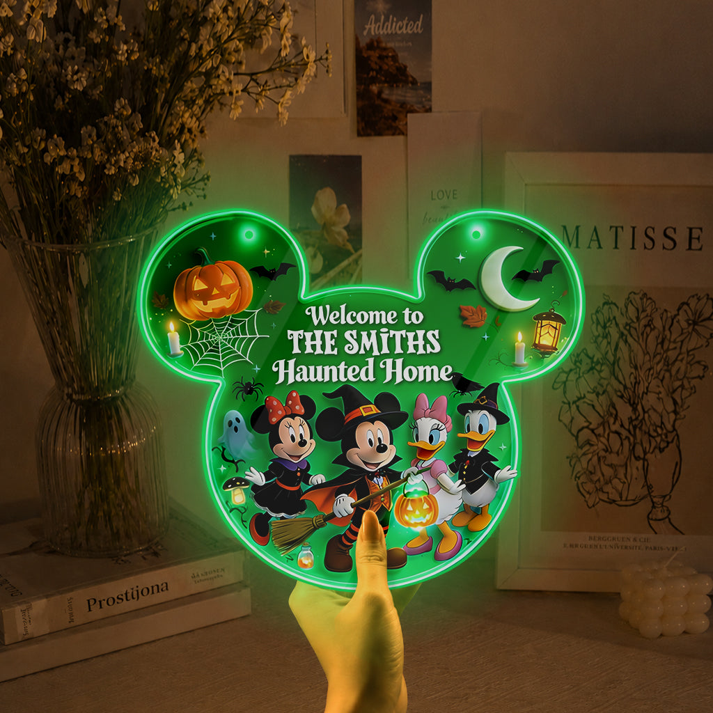 Happy Halloween - Personalized Mouse Luminous Acrylic Sign - NSK10120