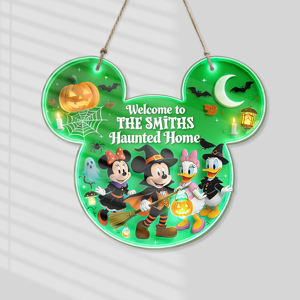 Happy Halloween - Personalized Mouse Luminous Acrylic Sign - NSK10120