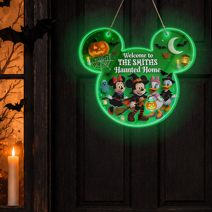 Happy Halloween - Personalized Mouse Luminous Acrylic Sign - NSK10120