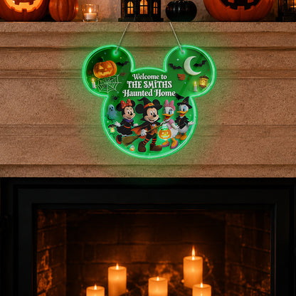 Happy Halloween - Personalized Mouse Luminous Acrylic Sign - NSK10120