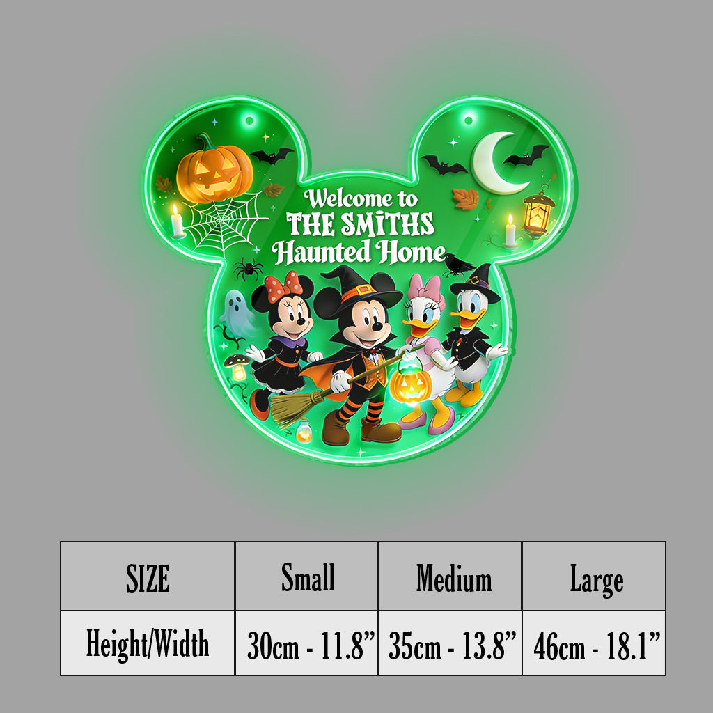 Happy Halloween - Personalized Mouse Luminous Acrylic Sign - NSK10120