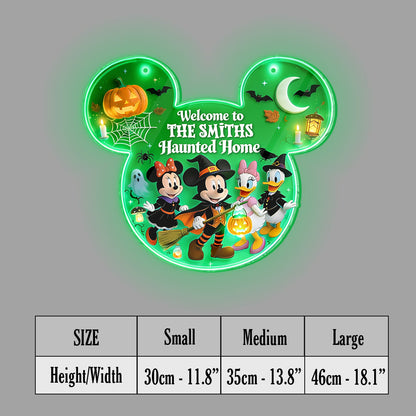Happy Halloween - Personalized Mouse Luminous Acrylic Sign - NSK10120