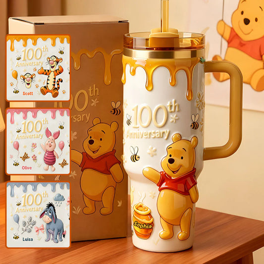 Honey Bear 100th Anniversary - Personalized Tumbler With Handle | MNPT01001
