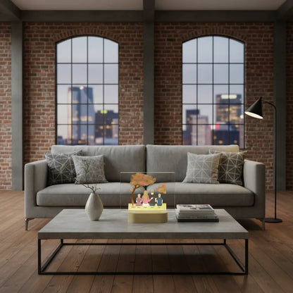 Blessed family -  Personalized Family Acrylic Nightlight