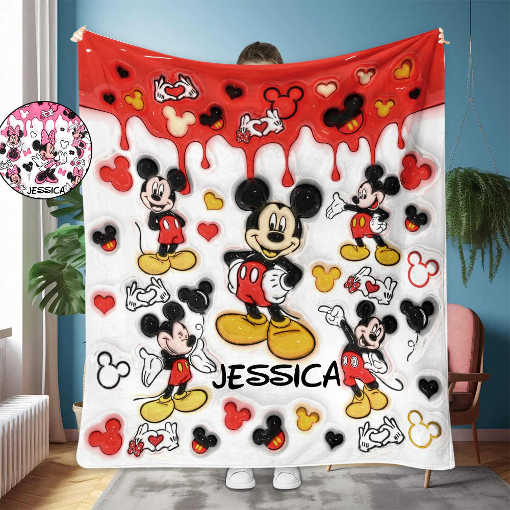 Magic World - Personalized Mouse Blanket - EAJBLK12001