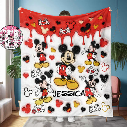 Magic World - Personalized Mouse Blanket - EAJBLK12001