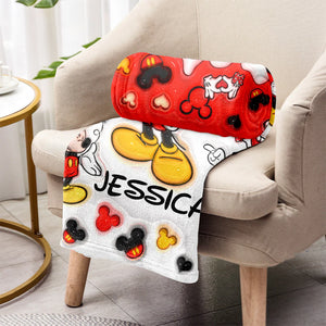 Magic World - Personalized Mouse Blanket - EAJBLK12001
