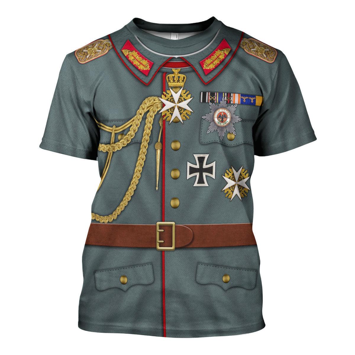 Kaiser Wilhelm German Emperor Costume Hoodie, Sweatshirt, T-Shirt, Tracksuit for Cosplay MNP033CS