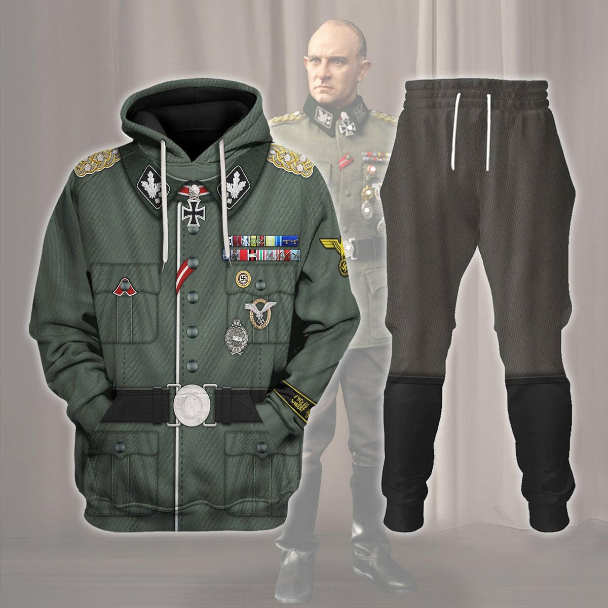 Josef Sepp Dietrich Politician Costume Hoodie, Sweatshirt, T-Shirt Tracksuit for Cosplay MNP004CS