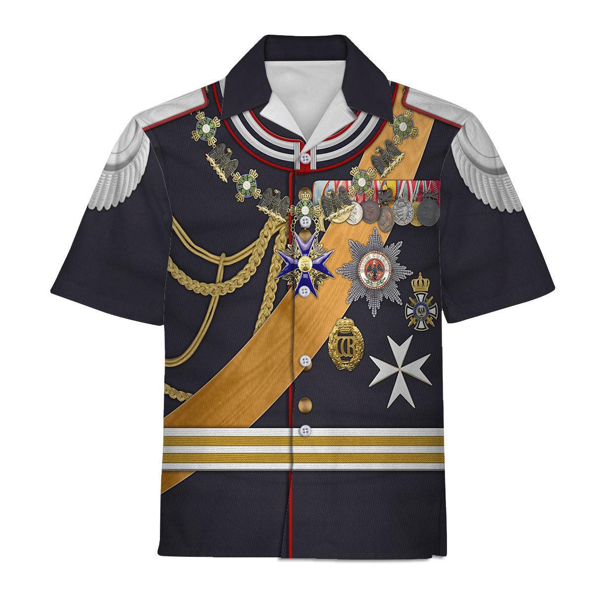 Kaiser Wilhelm Gala Uniform, German Empire Costume Hoodie, Sweatshirt, Tracksuit for Cosplay MNP103CS