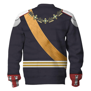 Kaiser Wilhelm Gala Uniform, German Empire Costume Hoodie, Sweatshirt, Tracksuit for Cosplay MNP103CS
