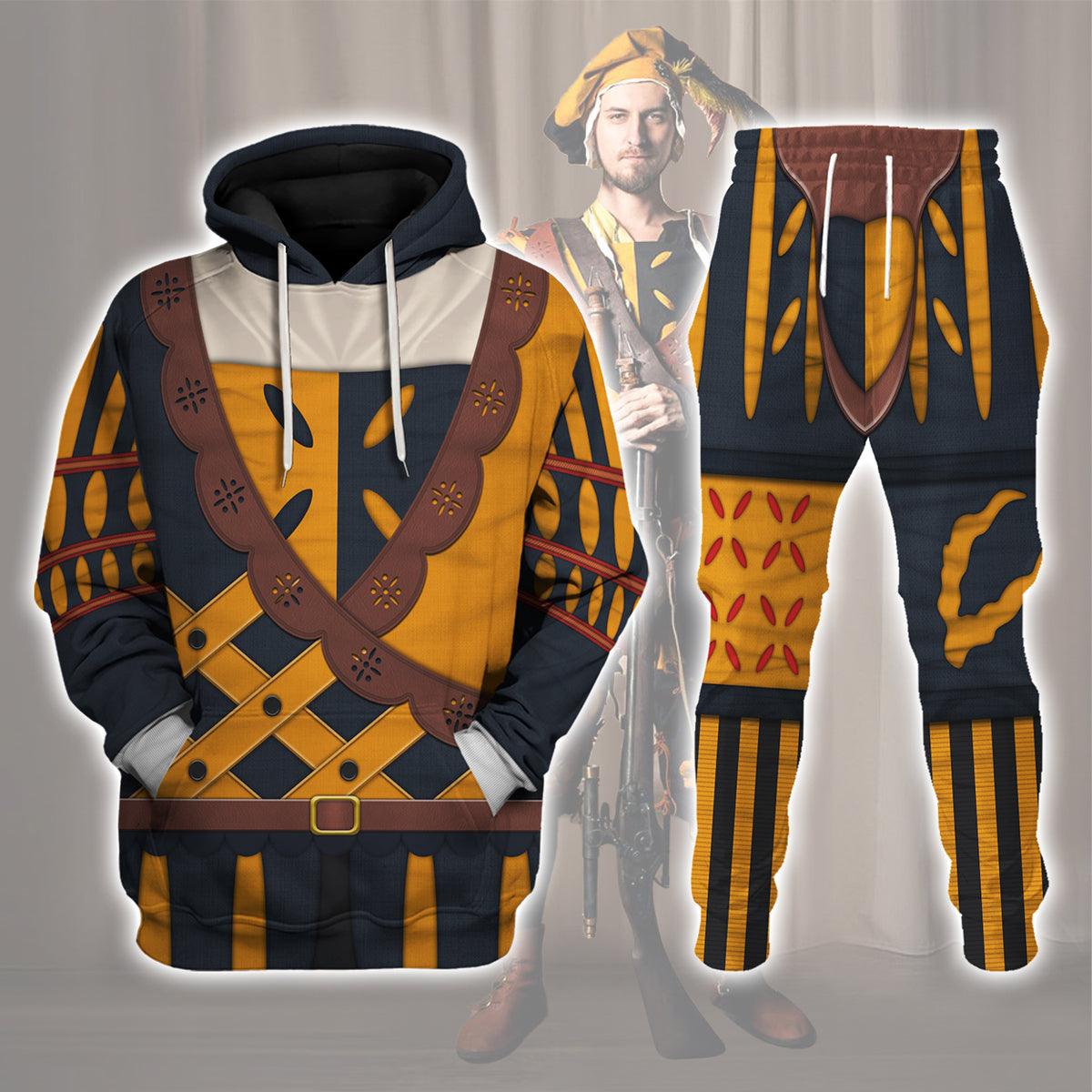 Landsknecht Costume Hoodie, Sweatshirt, T-Shirt, Tracksuit for Cosplay, Dress Up MNP074CS