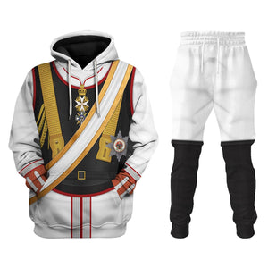 Kaiser Wilhelm German Emperor Garde Costume Hoodie, Sweatshirt, T-Shirt Tracksuit for Cosplay MNP102CS