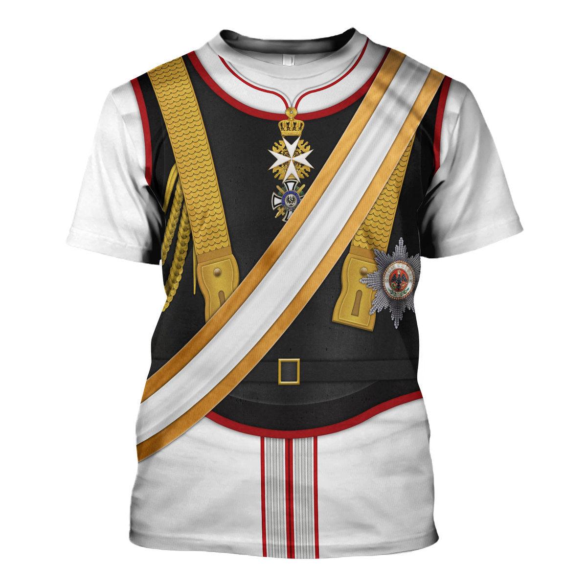 Kaiser Wilhelm German Emperor Garde Costume Hoodie, Sweatshirt, T-Shirt Tracksuit for Cosplay MNP102CS