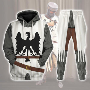 12th Century German Knight Costume Hoodie, Sweatshirt, T-Shirt, Tracksuit for Cosplay MNP101CS