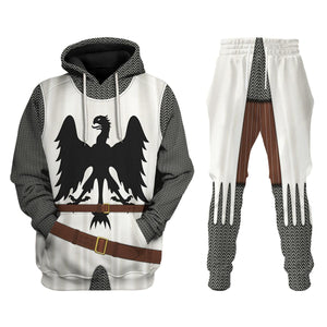 12th Century German Knight Costume Hoodie, Sweatshirt, T-Shirt, Tracksuit for Cosplay MNP101CS
