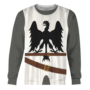 12th Century German Knight Costume Hoodie, Sweatshirt, T-Shirt, Tracksuit for Cosplay MNP101CS
