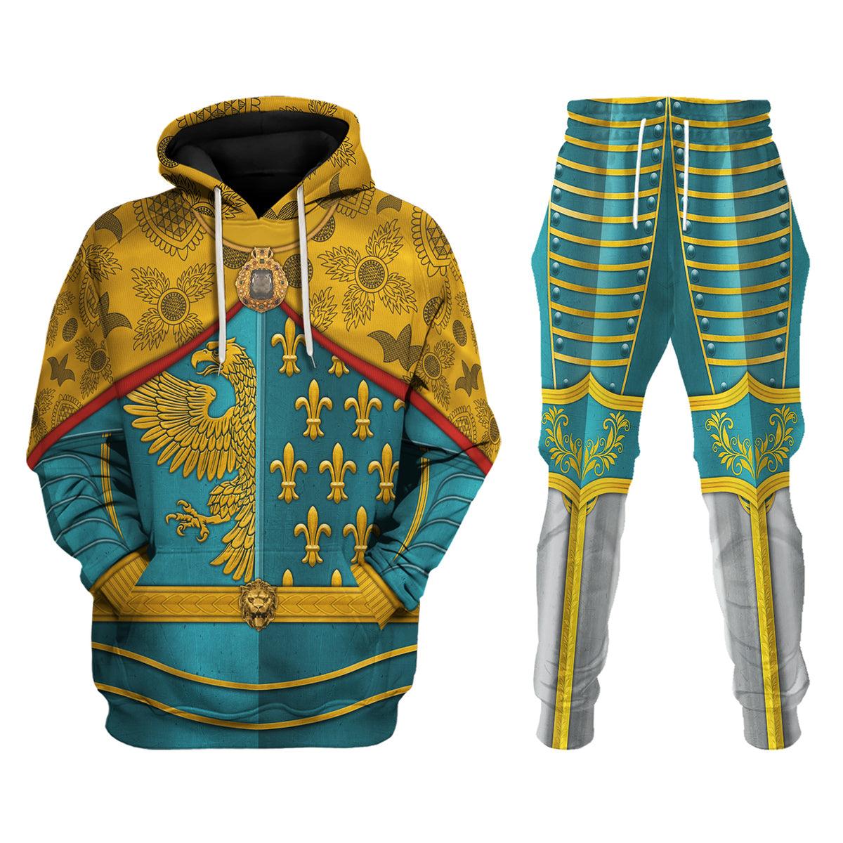 Karl I Charlemagne Holy Roman Emperor Hoodie, Sweatshirt, T-Shirt Costume for Cosplay MNP100CS