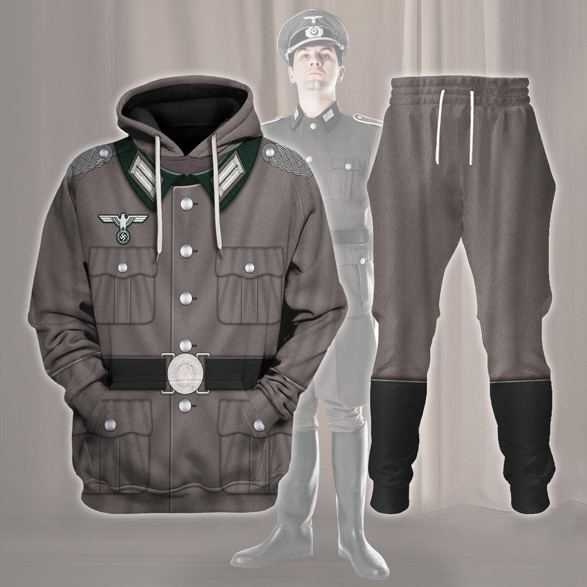 M40 German Army Heer Tunic Hoodie, Sweatshirt, T-Shirt, Tracksuit Costume Cosplay MNP011CS