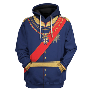 King Ludwig of Bavaria Costume Hoodie, Sweatshirt, T-Shirt for Cosplay Tracksuit MNP099CS