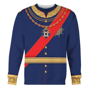 King Ludwig of Bavaria Costume Hoodie, Sweatshirt, T-Shirt for Cosplay Tracksuit MNP099CS