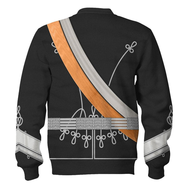 Kaiser Wilhelm Costume Hoodie, Sweatshirt, T-Shirt, Tracksuit for German Emperor King of Prussia Cosplay MNP098CS