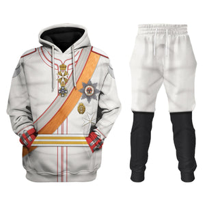 Kaiser Wilhelm 1910 Uniform Costume Hoodie, Sweatshirt, T-Shirt, Tracksuit for Cosplay MNP056CS