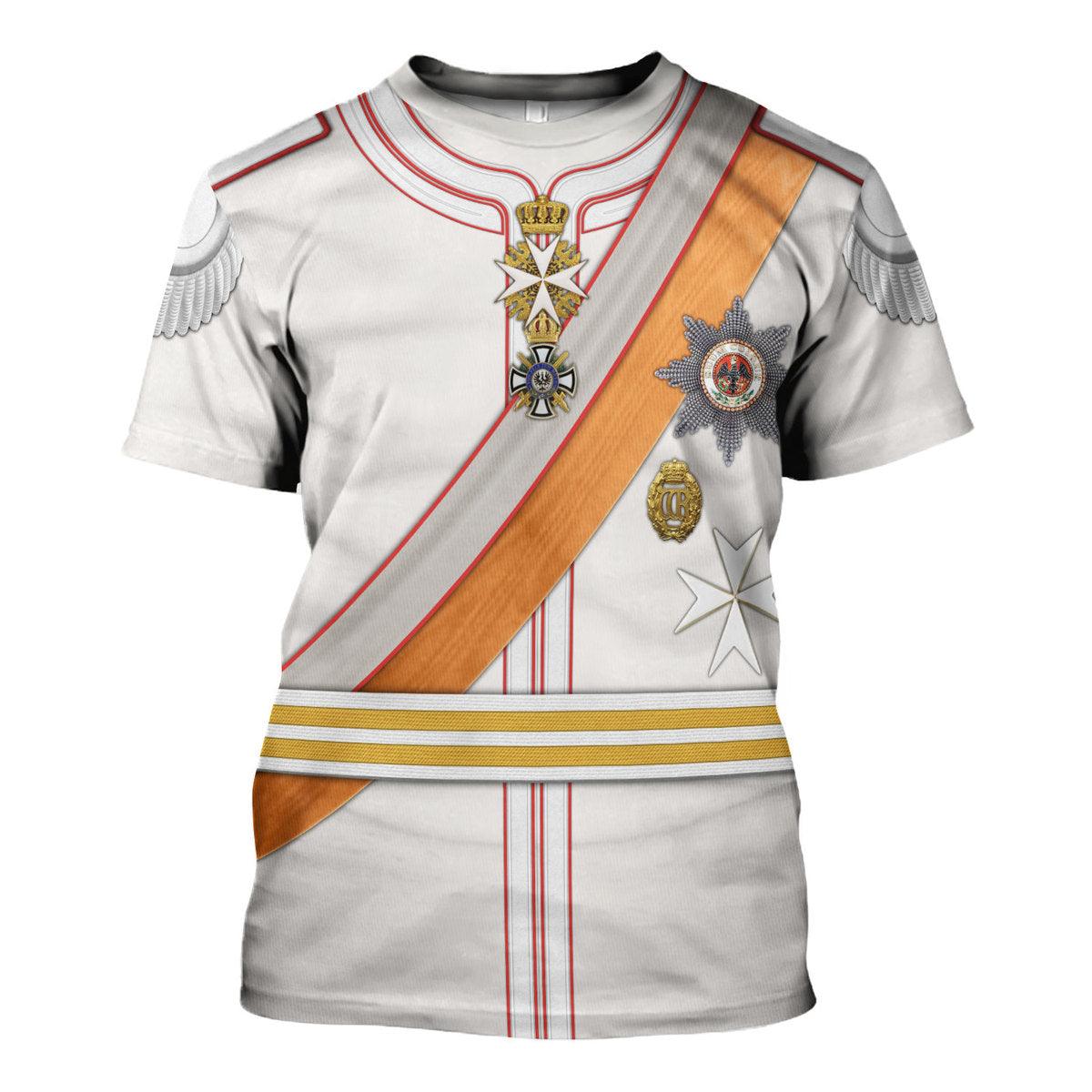 Kaiser Wilhelm 1910 Uniform Costume Hoodie, Sweatshirt, T-Shirt, Tracksuit for Cosplay MNP056CS