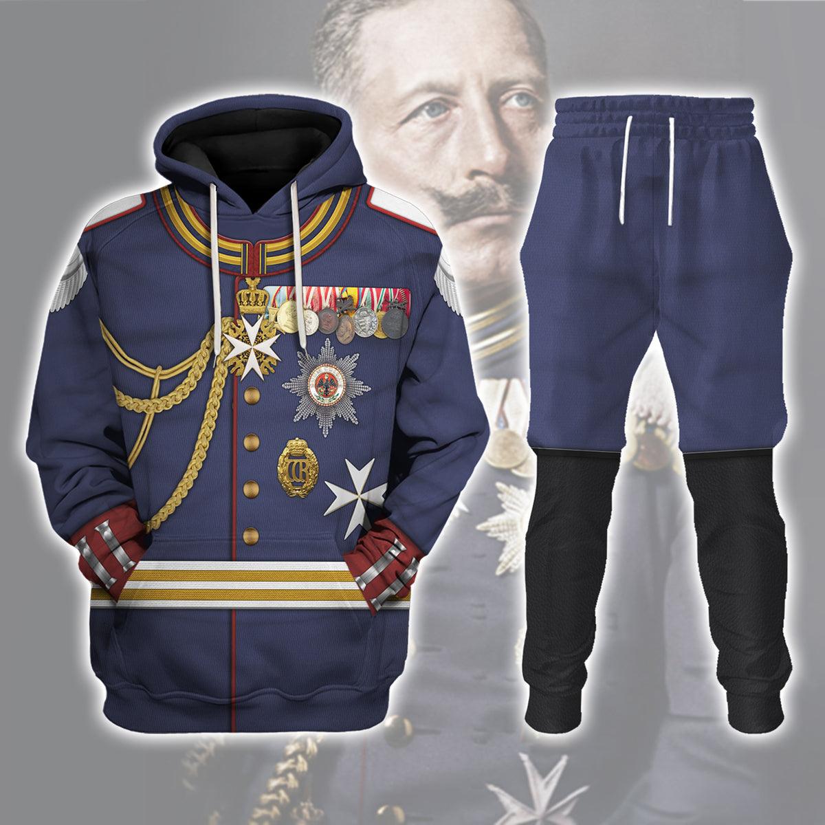 Kaiser Wilhelm German Emperor Military Uniform Cosplay Hoodie, Sweatshirt, Shirt, Tracksuit MNP055CS