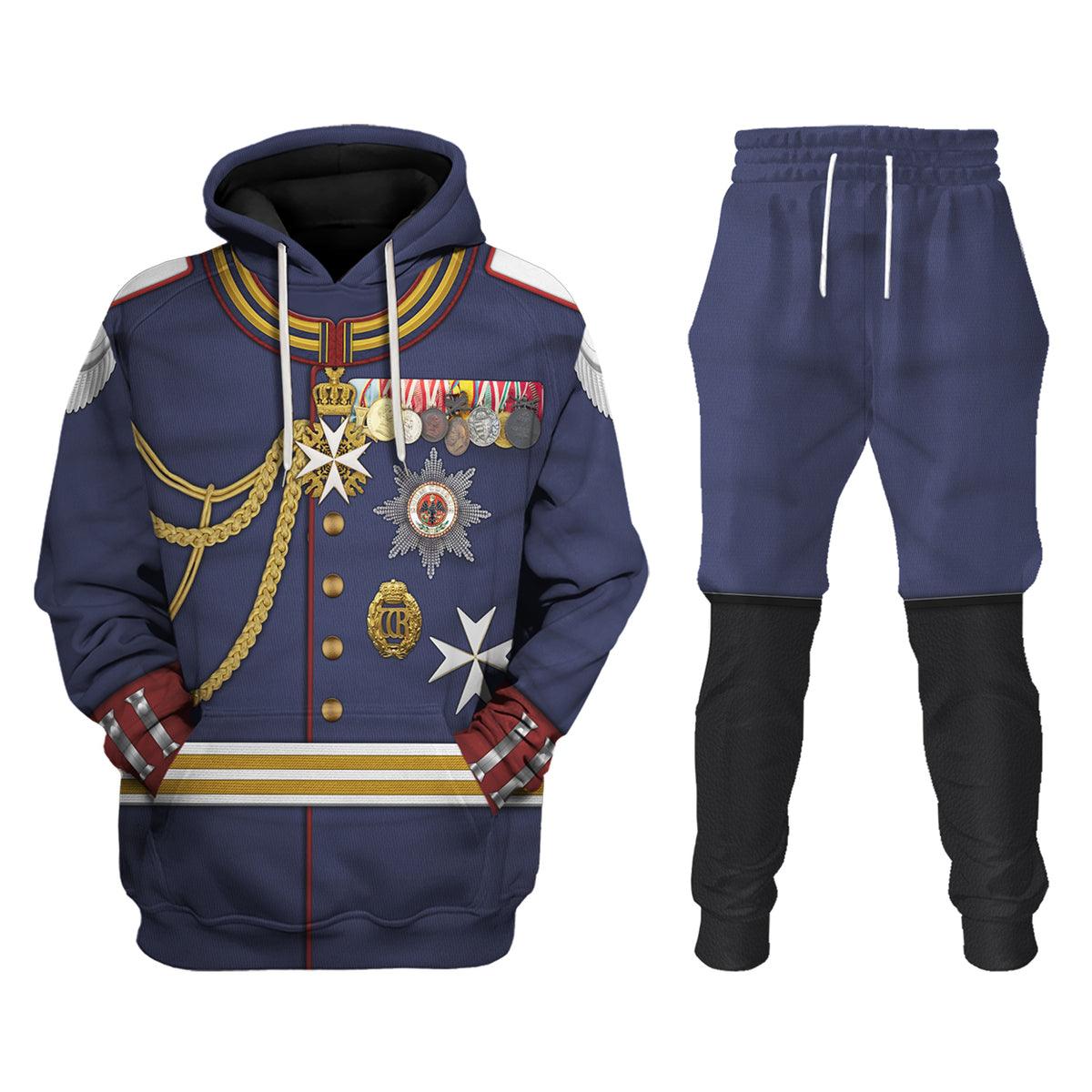 Kaiser Wilhelm German Emperor Military Uniform Cosplay Hoodie, Sweatshirt, Shirt, Tracksuit MNP055CS