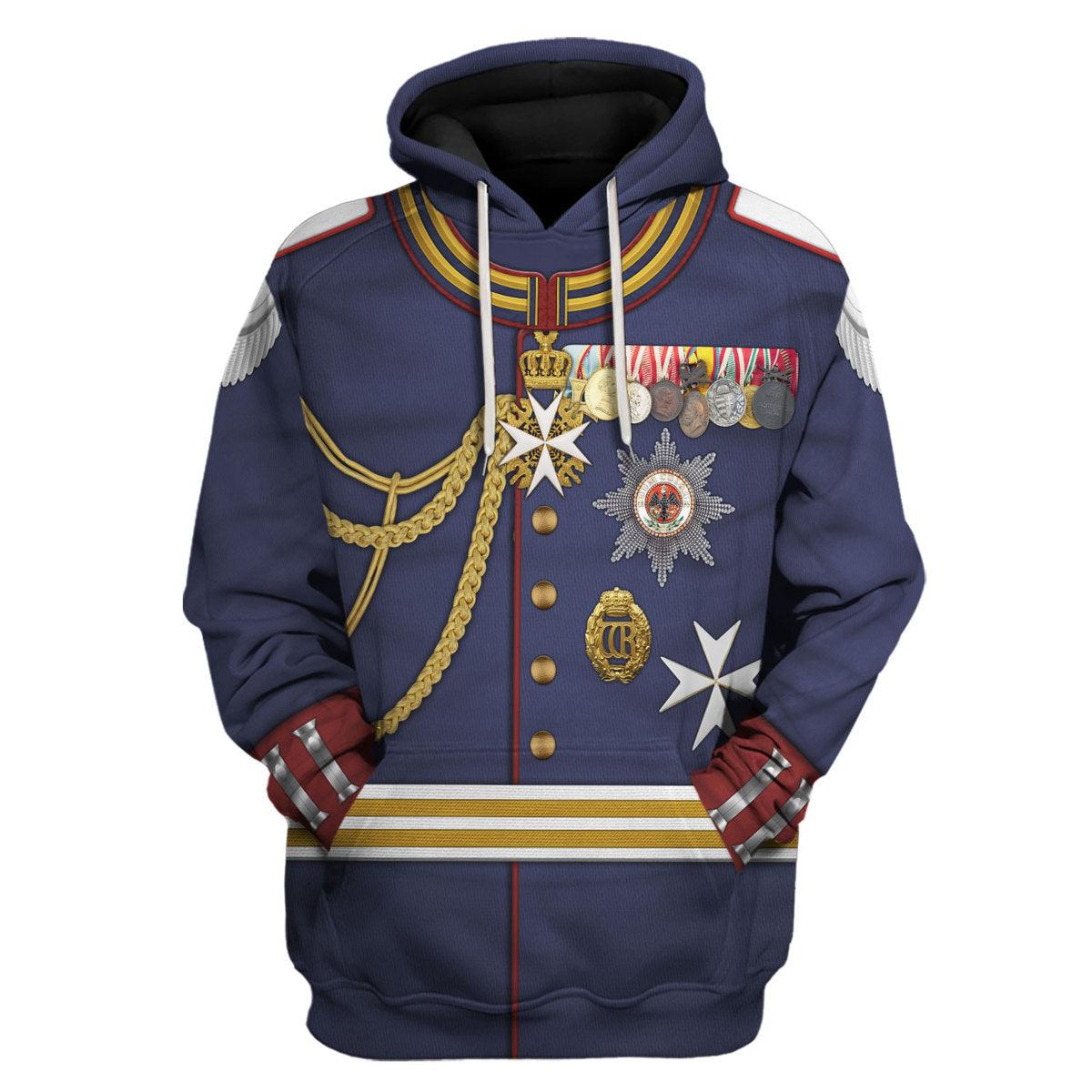 Kaiser Wilhelm German Emperor Military Uniform Cosplay Hoodie, Sweatshirt, Shirt, Tracksuit MNP055CS