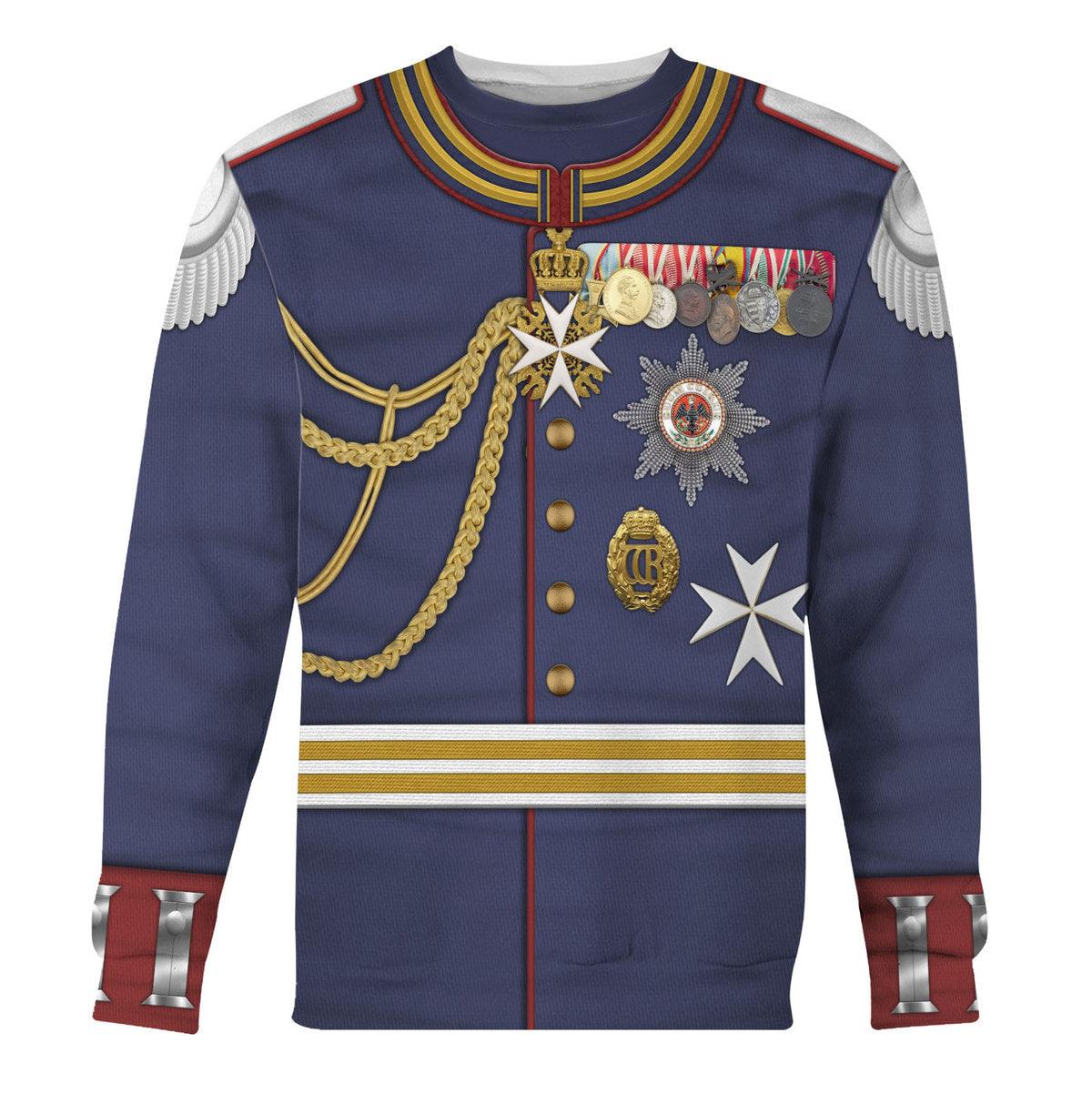 Kaiser Wilhelm German Emperor Military Uniform Cosplay Hoodie, Sweatshirt, Shirt, Tracksuit MNP055CS
