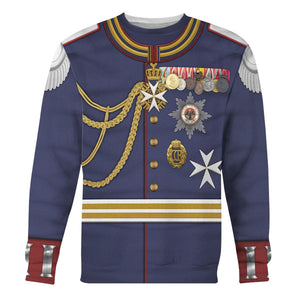 Kaiser Wilhelm German Emperor Military Uniform Cosplay Hoodie, Sweatshirt, Shirt, Tracksuit MNP055CS