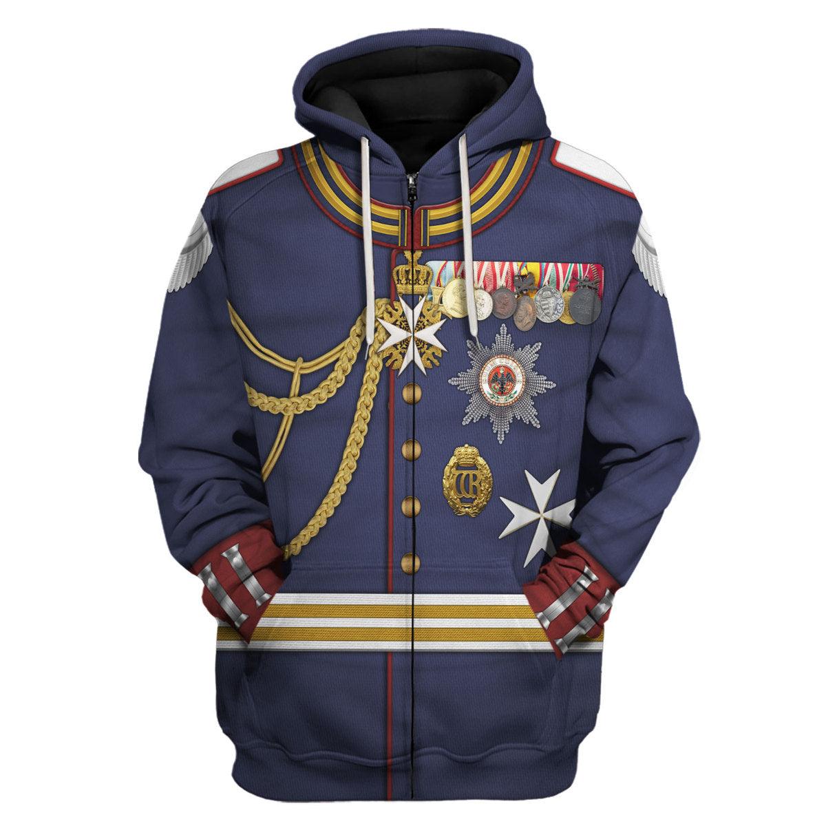 Kaiser Wilhelm German Emperor Military Uniform Cosplay Hoodie, Sweatshirt, Shirt, Tracksuit MNP055CS