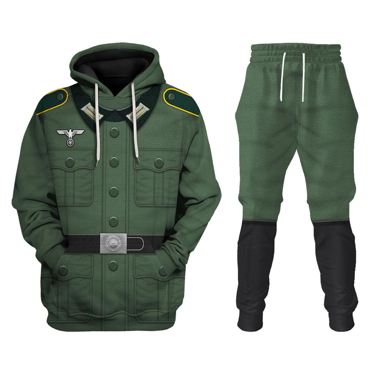 German Army Private Soldier Uniform, Costume Hoodie, Sweatshirt, T-Shirt, Tracksuit MNP043CS