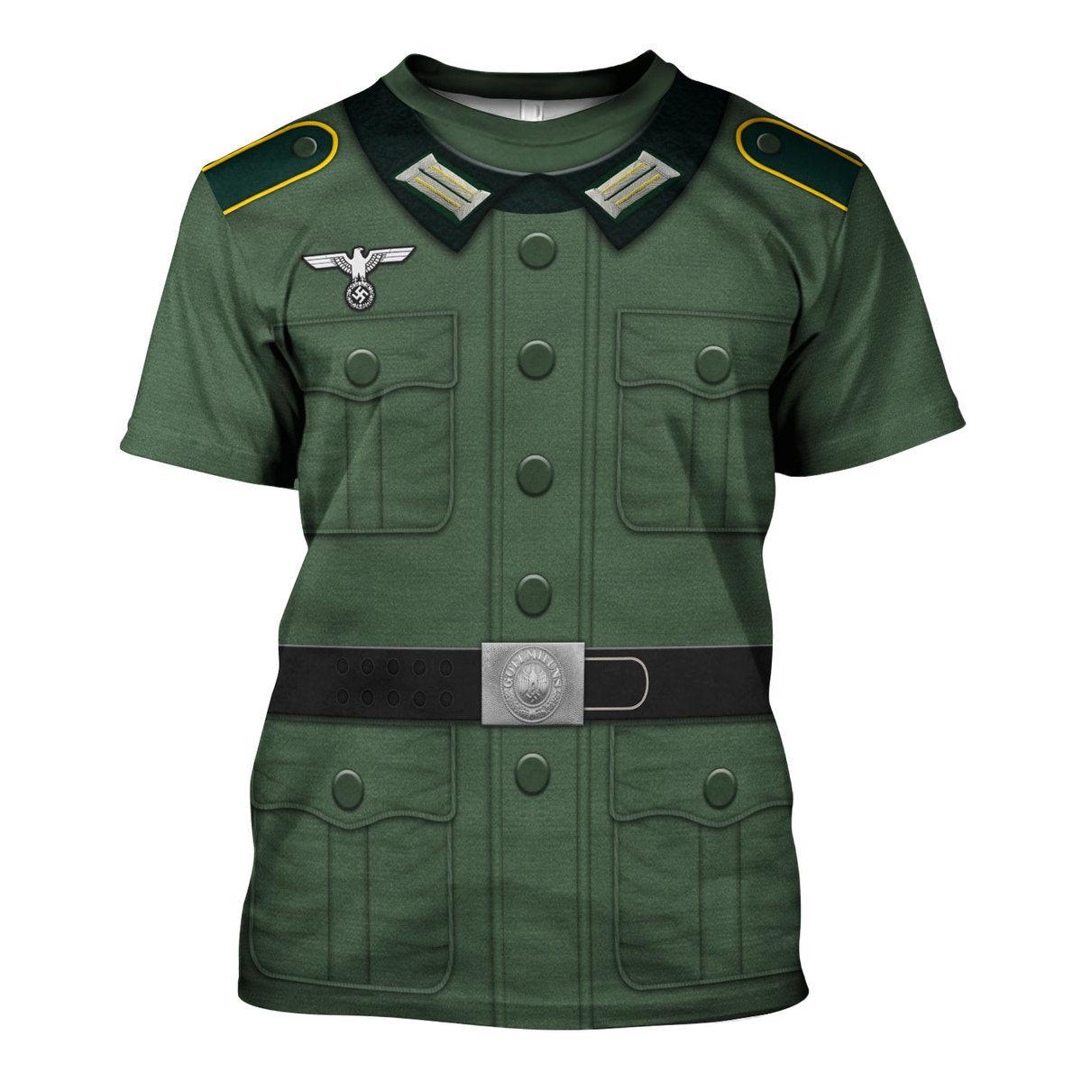 German Army Private Soldier Uniform, Costume Hoodie, Sweatshirt, T-Shirt, Tracksuit MNP043CS