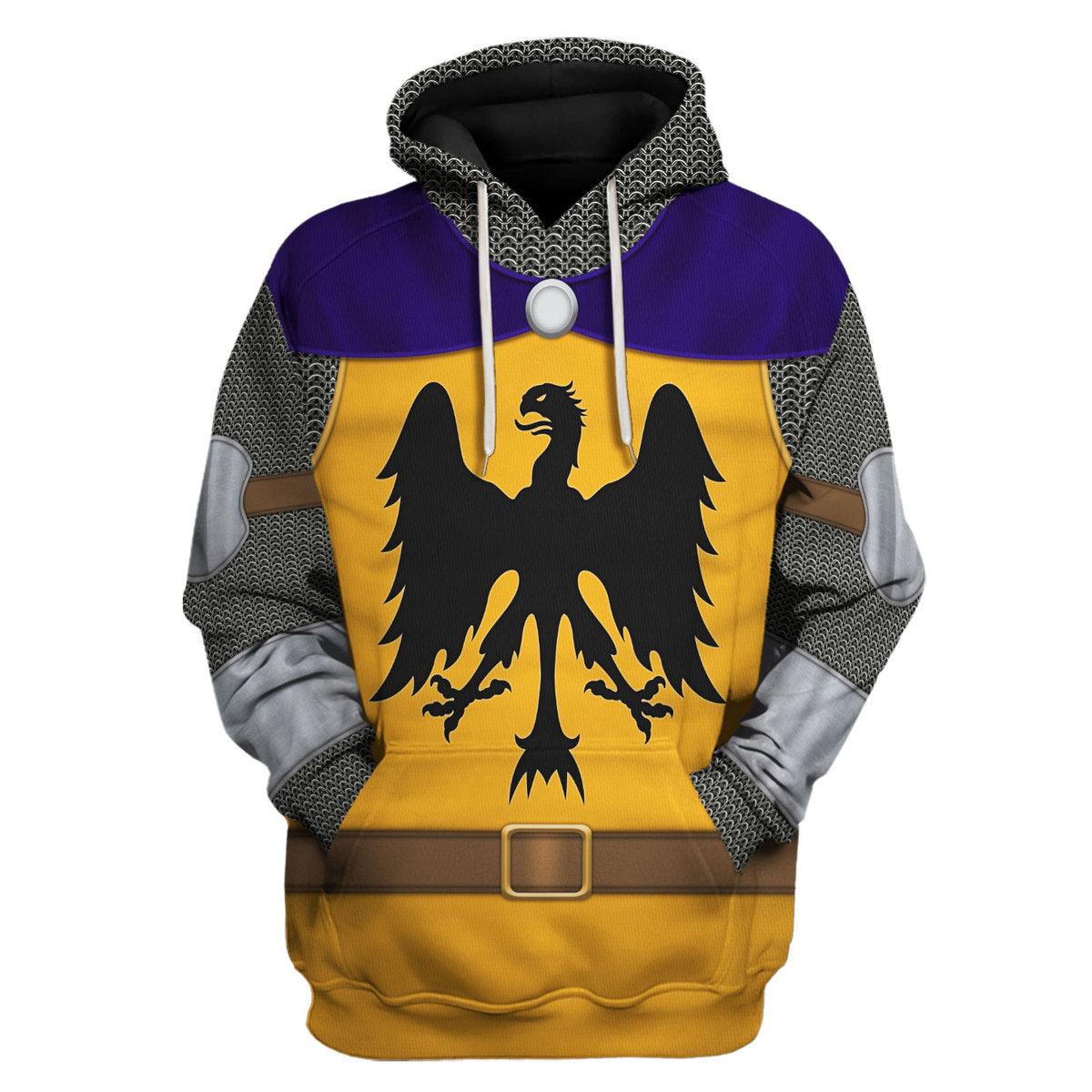 12th Century Holy Roman Empire Knight Hoodie, Sweatshirt, T-Shirt, Costume Tracksuit MNP093CS