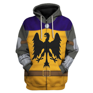 12th Century Holy Roman Empire Knight Hoodie, Sweatshirt, T-Shirt, Costume Tracksuit MNP093CS