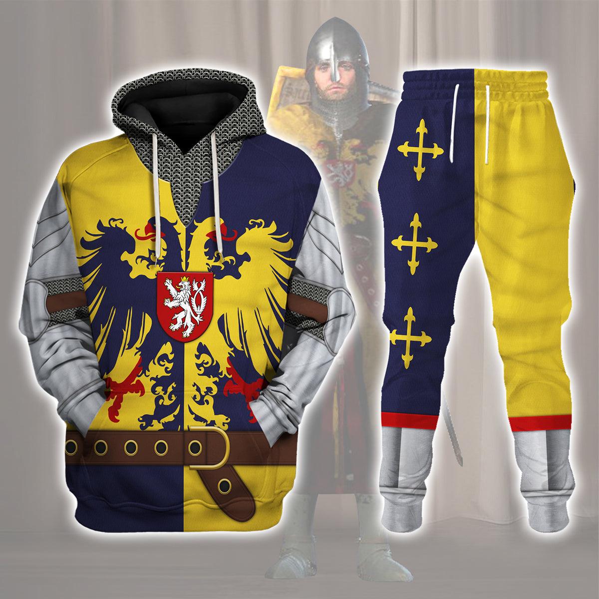 Holy Roman Empire Knight Costume Hoodie, Sweatshirt, T-Shirt, Tracksuit for Cosplay MNP020CS