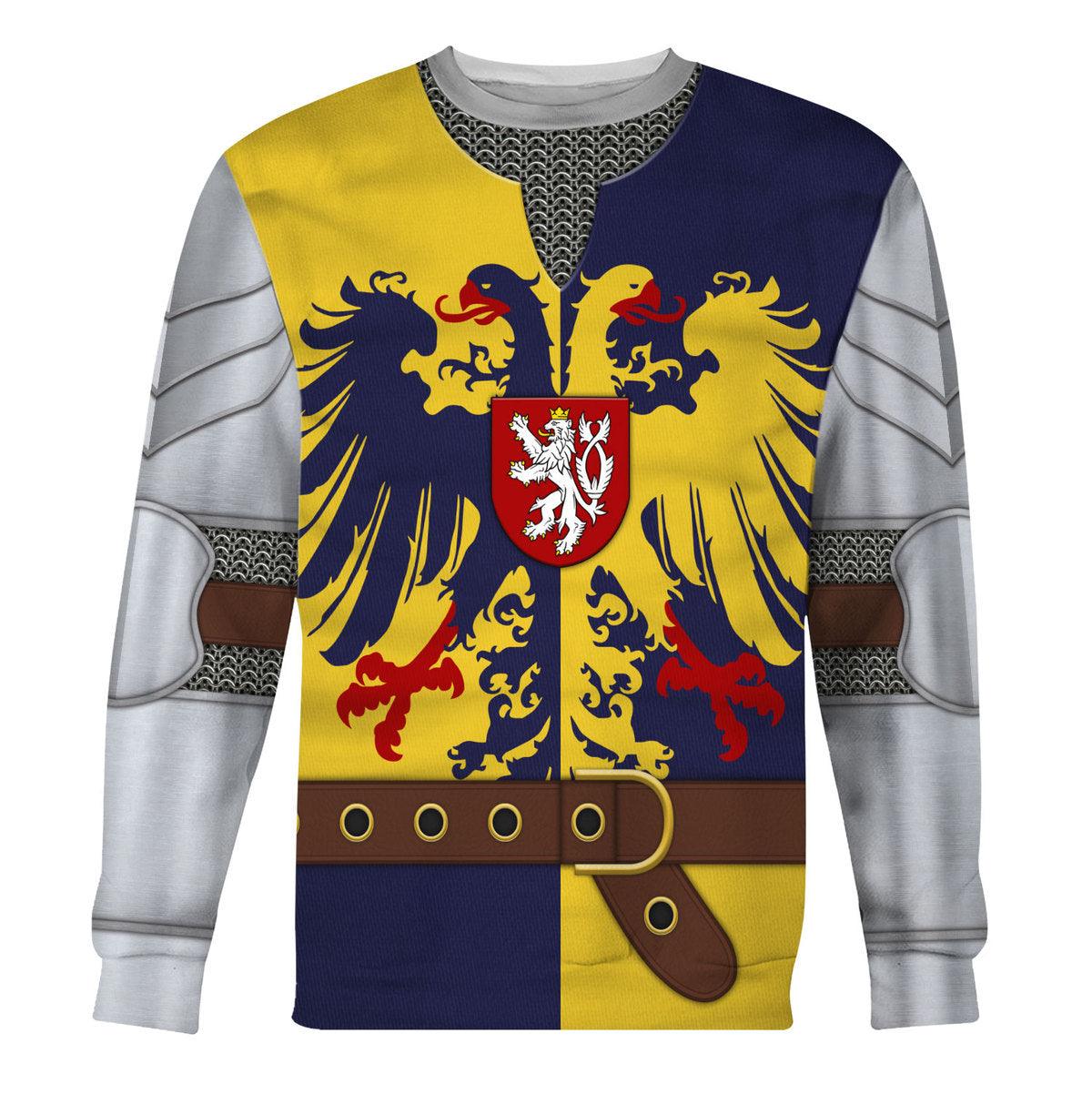 Holy Roman Empire Knight Costume Hoodie, Sweatshirt, T-Shirt, Tracksuit for Cosplay MNP020CS