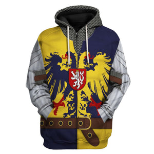 Holy Roman Empire Knight Costume Hoodie, Sweatshirt, T-Shirt, Tracksuit for Cosplay MNP020CS