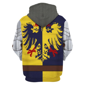 Holy Roman Empire Knight Costume Hoodie, Sweatshirt, T-Shirt, Tracksuit for Cosplay MNP020CS
