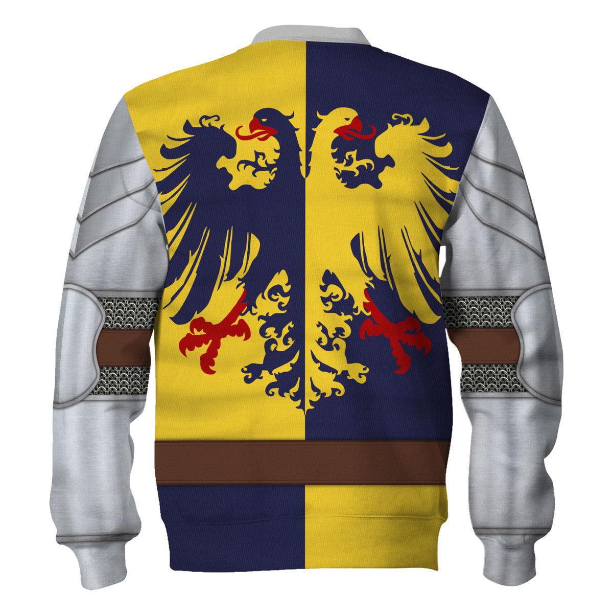 Holy Roman Empire Knight Costume Hoodie, Sweatshirt, T-Shirt, Tracksuit for Cosplay MNP020CS