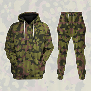 Waffen Type Model 1942 Oakleaf Smock, Dark Variant, Military Cosplay Costume Shirt MNP019CS