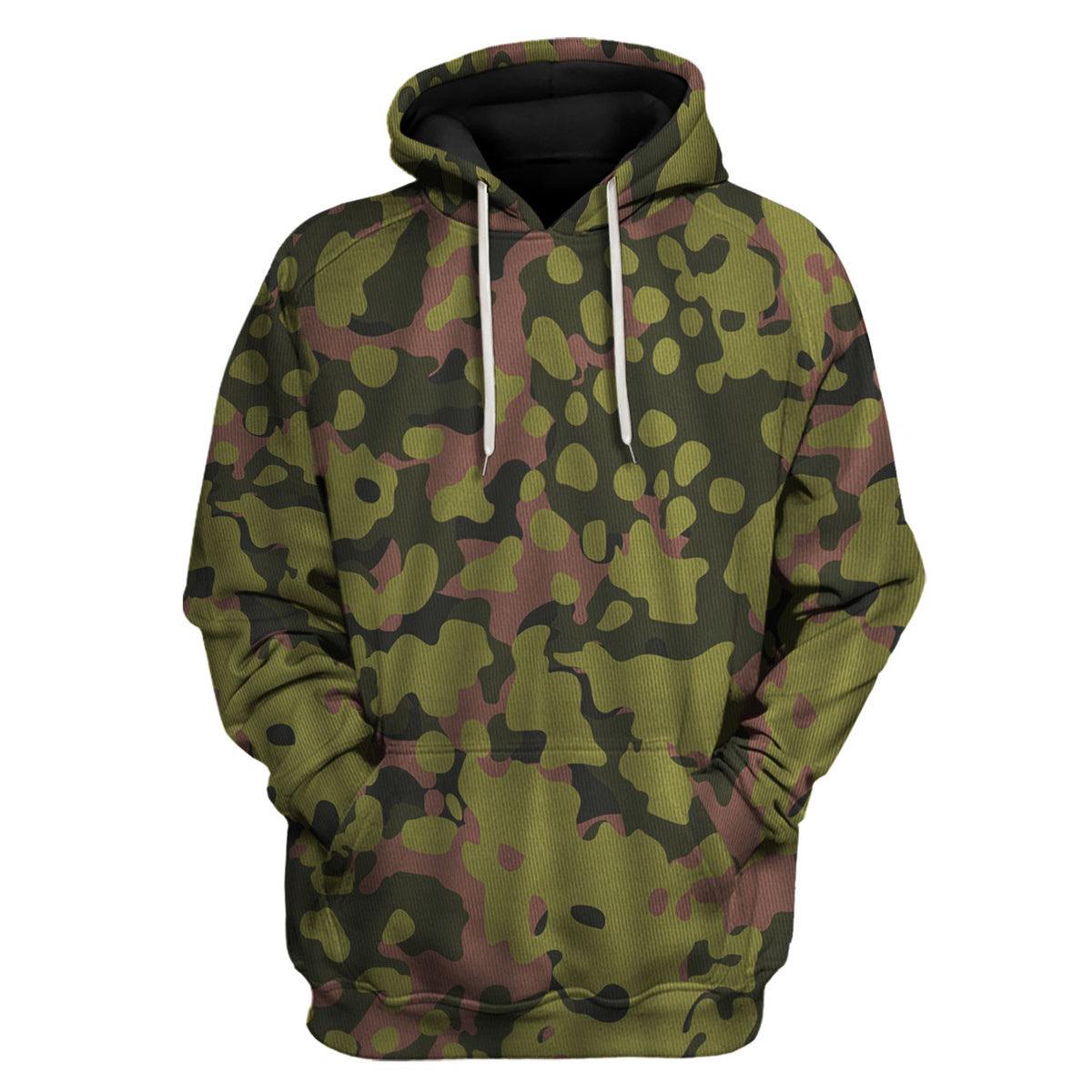Waffen Type Model 1942 Oakleaf Smock, Dark Variant, Military Cosplay Costume Shirt MNP019CS
