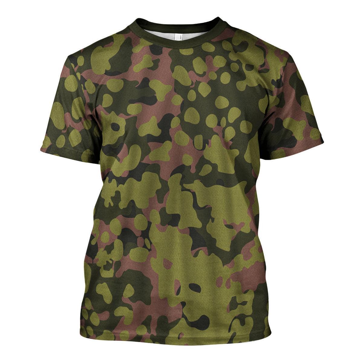 Waffen Type Model 1942 Oakleaf Smock, Dark Variant, Military Cosplay Costume Shirt MNP019CS