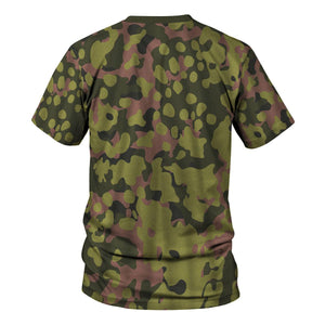 Waffen Type Model 1942 Oakleaf Smock, Dark Variant, Military Cosplay Costume Shirt MNP019CS