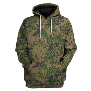 Waffen Type M42 Oakleaf B Smock, Wehrmacht, Luftwaffe Military Cosplay Costume MNP008CS