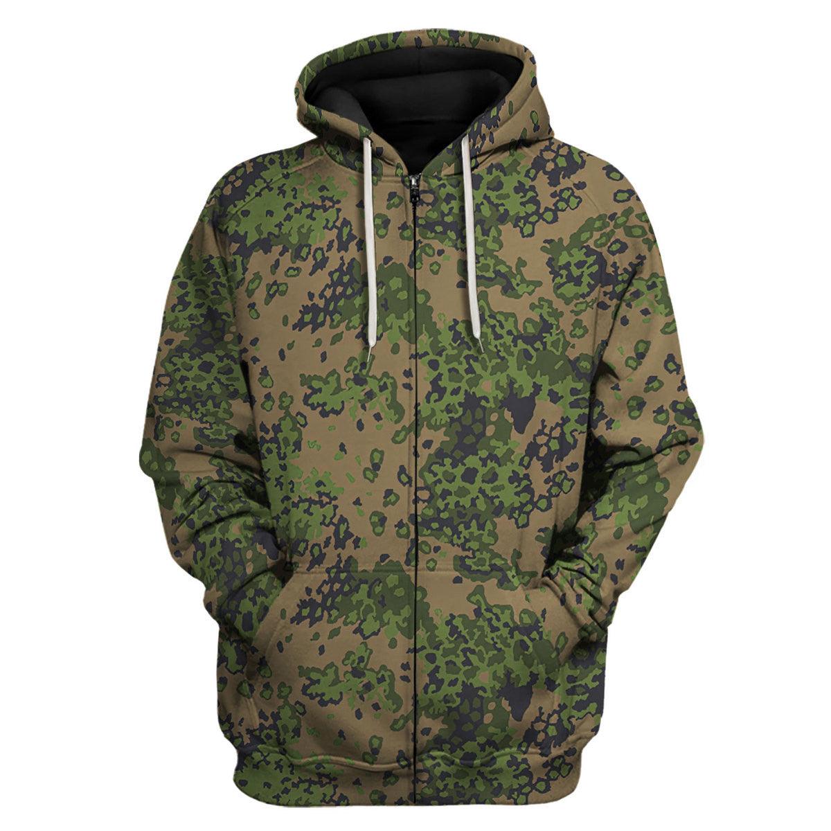 Waffen Type M42 Oakleaf B Smock, Wehrmacht, Luftwaffe Military Cosplay Costume MNP008CS