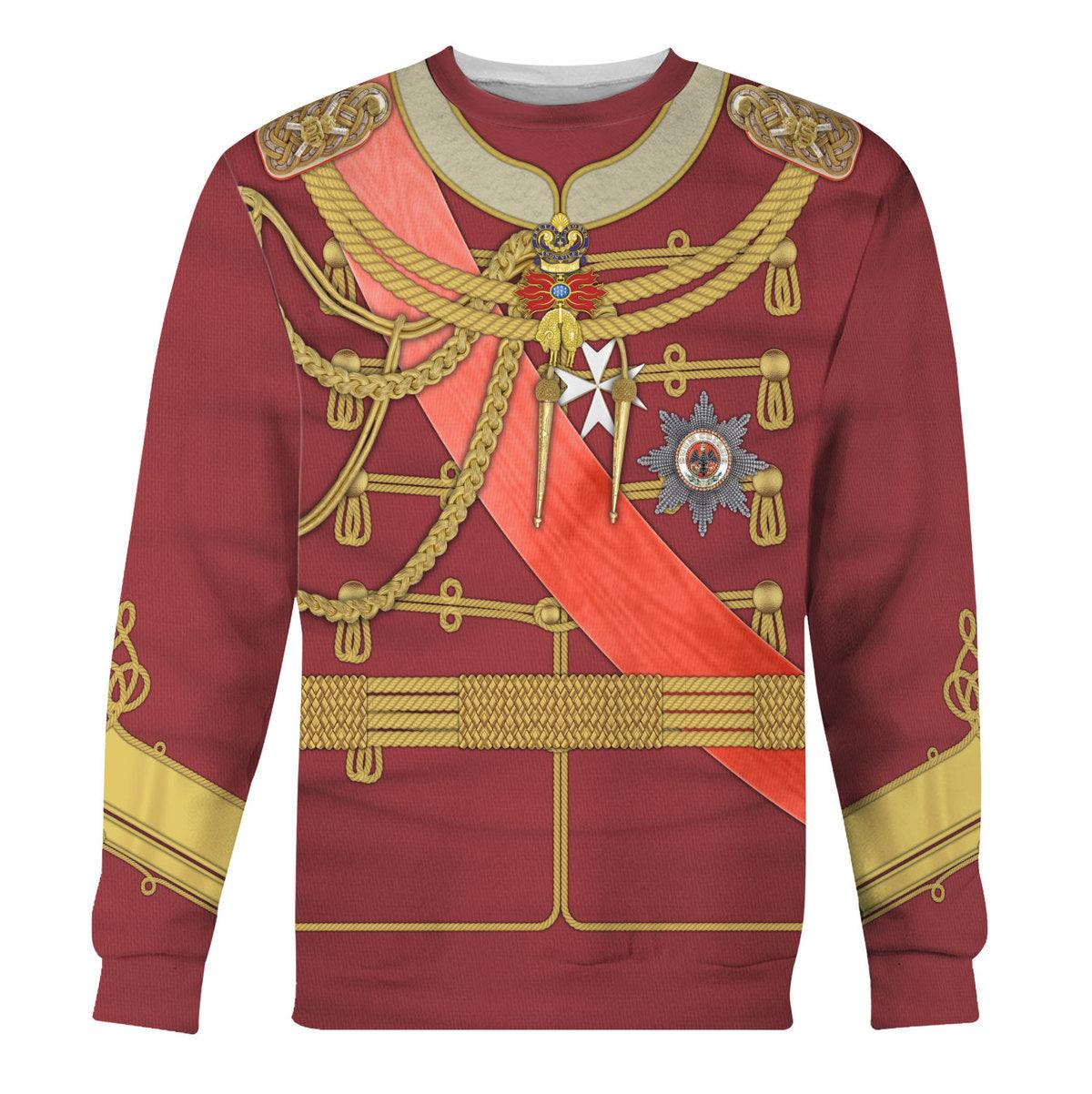 Kaiser Wilhelm Austria-Hungary Costume Hoodie, Sweatshirt, T-Shirt, Tracksuit for Cosplay MNP090CS